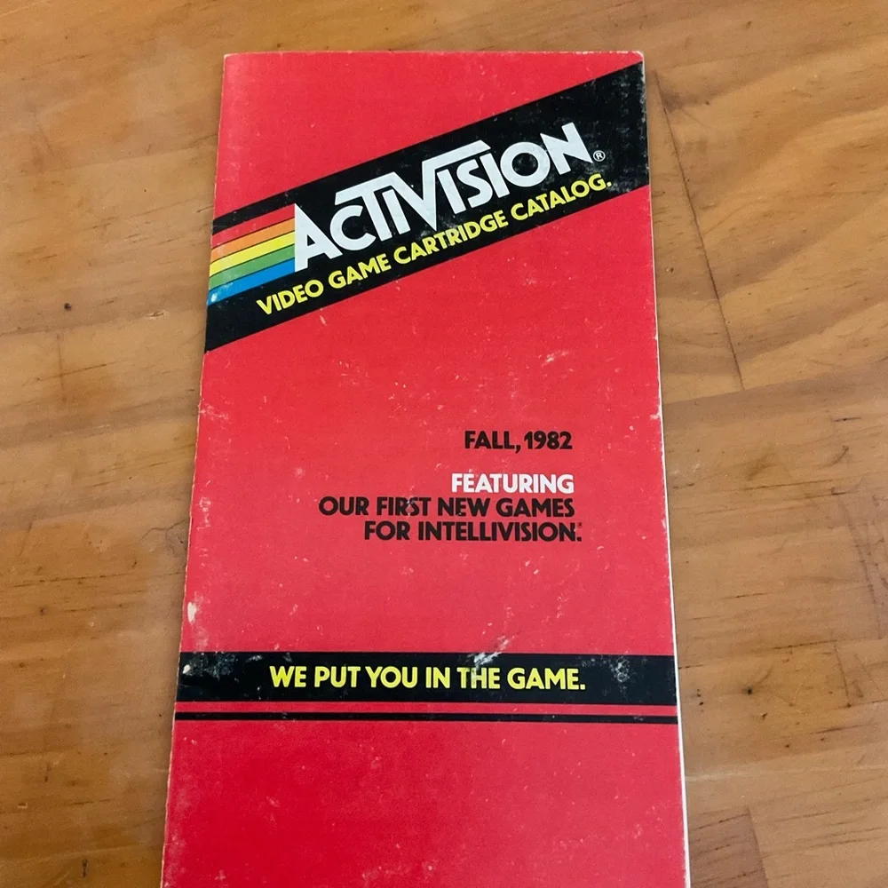 and Activision Video Game Catalog Set - Red and Black
